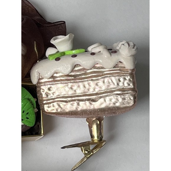 Pier 1 vintage Christmas ornaments- cakes theme - 4 pc - ships free - Picture 5 of 7